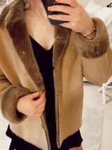 Coaco Faux Fur Coat Brown Photo 0