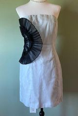 Rubber Ducky homecoming cocktail dress large gray blue Photo 0