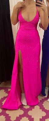 Clarisse Pink Prom Dress Photo 0