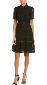 Nanette Lepore Lace Collared Button Down Dress NWT Photo 0