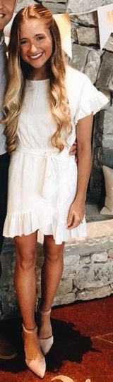 Forever 21 White Wrap Dress Photo 0