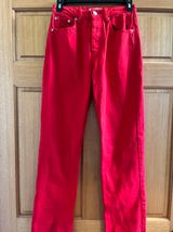 ZARA Red Jeans Photo 0