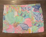 Lilly Pulitzer Skort Roar Of The Seas Shell Beachy Print Preppy Southern Sz 8 Photo 0