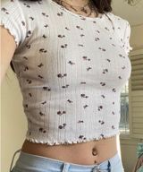 Urban Outfitters Floral Crop Top Photo 0