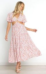 Petal and Pup Floral Midi Dress Photo 0