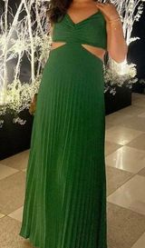 Pleated Cutout Maxi Dress Photo 0