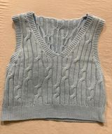 SheIn Baby Blue Vest Photo 0
