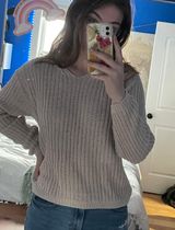 Vintage V neck sweater Tan Size M Photo 0