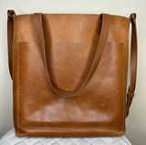 Madewell  Leather Transport Tote Brown Photo 0