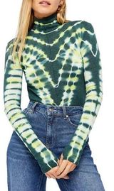 Free People PSYCHEDELIC TIE-DYE TURTLENECK TOP Photo 0