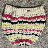 Knit Beige Stripped Women’s Beanie One Size Photo 0