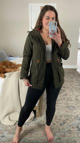 Skies Are Blue Green Army Jacket Photo 0