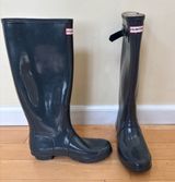 Hunter Original Tall Rain Boots - Grey Photo 0
