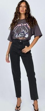 Black Straight Leg Jeans Photo 0