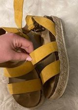Target Yellow Platform Sandals Photo 0