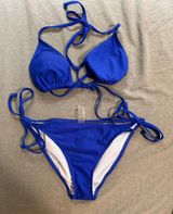 Blue Triangle Bikini Photo 0