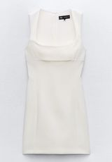 ZARA White Mini Dress Photo 0