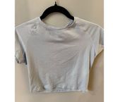 SKIMS New Vintage Cropped short sleeve Raglan T-shirt light blue size large Photo 0