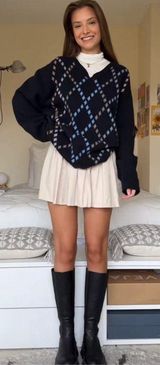 Outfitters AE Black Knee High Vegan Leather Riding Boot Photo 0