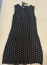 Polka dot mini dress Black Size M Photo 0