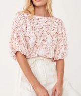 Free People Intimately Free Dessa Floral Bodysuit Small Boho Orange Cream NWT Photo 0