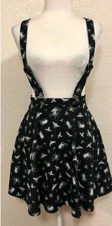 Hot Topic Black Bugs Spider Goth Skirt Suspender Photo 0