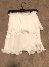American Threads White Flowy Tube Top Photo 0