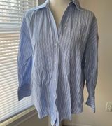 Zara Oxford Button Up Shirt Size Extra Small Photo 0