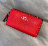 Coach Red Accordion Wallet Photo 0