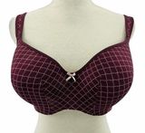 Cacique Lane Bryant Burgundy Printed Balconette Underwire Bra 42DD Photo 0
