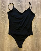 Everlane The Cami Black Tank Strappy Sleeveless Bodysuit Size S Balletcore Photo 0