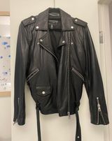 AQUA Black Faux Leather Jacket Photo 0