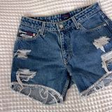 Tommy Jeans Y2K Low Rise Cutoff Jean Shorts Size 5 / 26" Photo 0