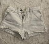 Cream Jean Shorts Photo 0