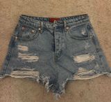 Light Wash Denim Shorts Photo 0