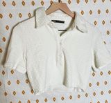 ZARA Cropped Short Sleeve Photo 0