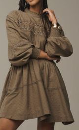 Anthropologie Pilcro Mock-Neck Swing Mini Dress, Size M Photo 0