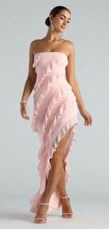 ruffle pink dress Photo 0