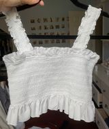 Forever 21 White Crop Top Photo 0