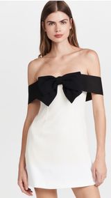 Self-Portrait Off Shoulder Bow Dress Photo 0