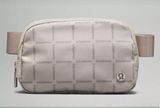 Lululemon Everywhere Belt Bag in Wordmark Grid Mini Raw Linen Photo 0