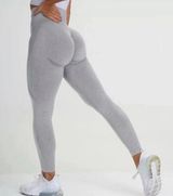 Light Grey Seamless Contouring Leggings Gray Size L Photo 0