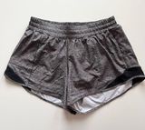 lululemon athletica Hotty Hot Short II Long 4” Heather Lux Multi Black -Size 8 Photo 0