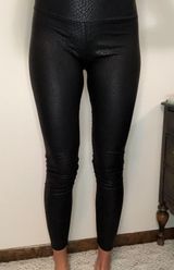 Snakeskin Leggings Black Size L Photo 0