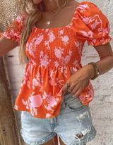 SheIn Puff Sleeve Blouse Photo 0