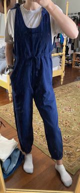 Earthbound Blue Overalls With Ties Photo 0