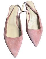 New Everlane suede pink slingback flats - Size 7 1/2 made in Italy Photo 0