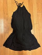 Blue Life Black Halter Cover Up Photo 0