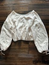 Aerie Lightweight Bubble Sleeve Top  Photo 0