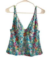 Vera Bradley Tankini Swim Top - Size L (12/14) Photo 0